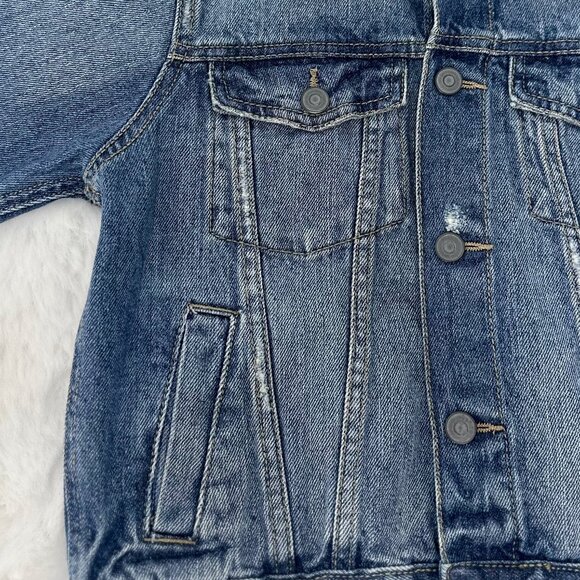 The Children’s Place Boys Blue Denim Jacket - Picture 5 of 11